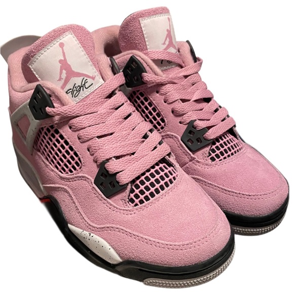 Jordan Air 4 Retro ORCHID/NEUTRAL GREY-BLACK WMS 5.5 Men’s 4 - Picture 8 of 10